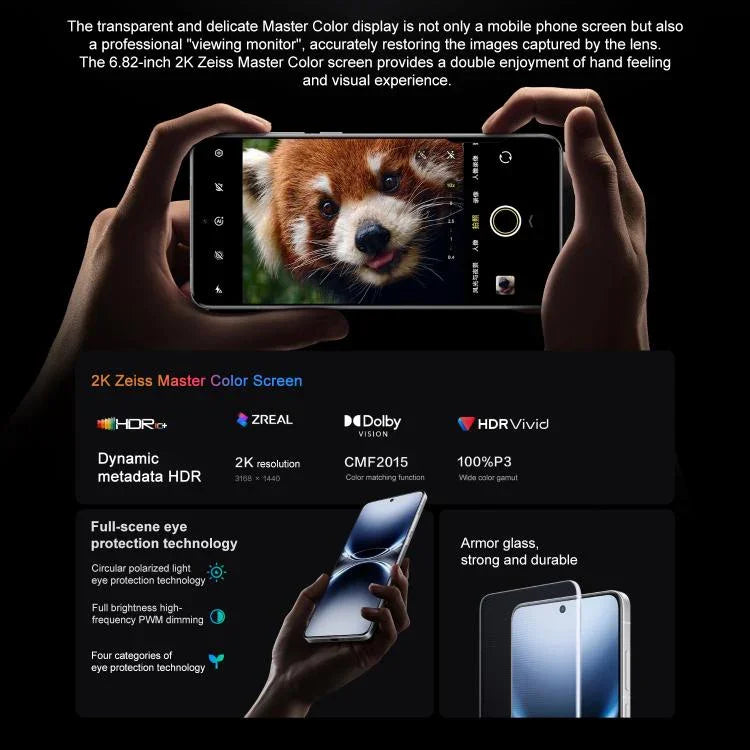 vivo X200 Ultra, 16 GB + 512 GB, Gesichtserkennung / 3D-Ultraschall-Fingerabdrucksensor, 6,82 Zoll OriginOS 5 / Android 15, Snapdragon 8 Elite Octa-Core-Prozessor, OTG, NFC, 5G-Netzwerk, Google Play-Unterstützung, 16 GB + 512 GB