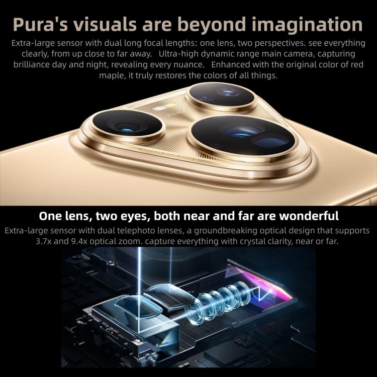 HUAWEI Pura 80 Ultra, 16 GB + 1 TB, seitlicher Fingerabdrucksensor, 6,8 Zoll, HarmonyOS 5.1, NFC, OTG, unterstützt Google Play nicht, 16 GB + 1 TB