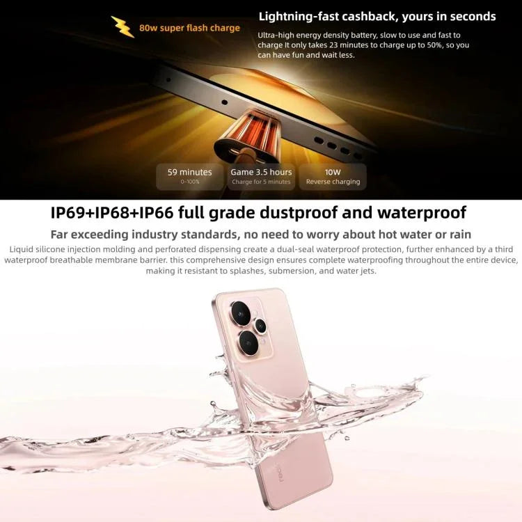 Realme 15, 16 GB + 256 GB, 6,77 Zoll, Realme UI 6.0, Android 15, MediaTek Dimensity 7300+ Octa-Core-Prozessor, NFC, Netzwerk: 5G, 16 GB + 256 GB