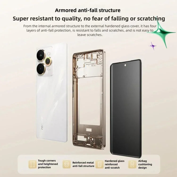 Realme 15 Pro, 12 GB + 256 GB, 6,8 Zoll, Realme UI 6.0, Android 15, Snapdragon 7. Generation Octa-Core, NFC, Netzwerk: 5G, 12 GB + 256 GB