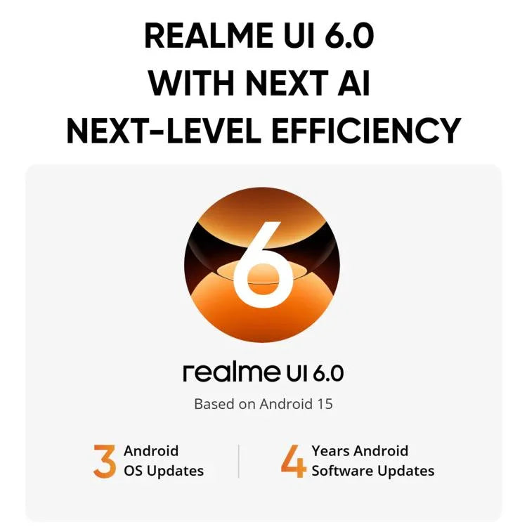 Realme 15T, 8 GB + 128 GB, Fingerabdrucksensor im Display, 6,57 Zoll Realme UI 6.0, Android 15, MediaTek Dimensity 6400 Max Octa-Core-Prozessor, NFC, Netzwerk: 5G, 8 GB + 128 GB