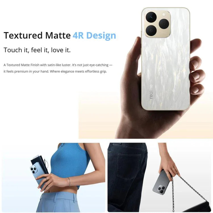 Realme 15T, 12 GB + 256 GB, Fingerabdrucksensor im Display, 6,57 Zoll Realme UI 6.0, Android 15, MediaTek Dimensity 6400 Max Octa-Core-Prozessor, NFC, Netzwerk: 5G, 12 GB + 256 GB