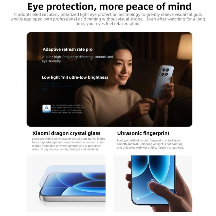Xiaomi 17, 16 GB + 512 GB, 3D-Ultraschall-Fingerabdrucksensor, 6,3 Zoll Xiaomi HyperOS 3, Snapdragon 8 Elite Gen 5 Octa-Core-Prozessor, NFC, Netzwerk: 5G, 16 GB + 512 GB