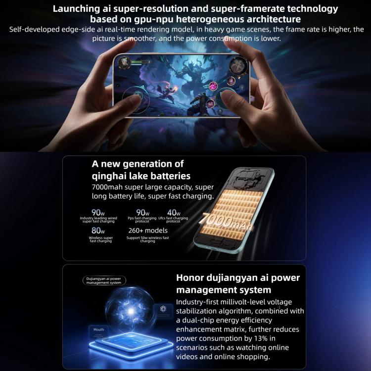 Honor Magic8, 12 GB + 256 GB, Fingerabdrucksensor im Display, 6,58 Zoll MagicOS 10.0 / Android 16, Snapdragon 8 Elite Gen 5th Octa-Core, Netzwerk: 5G, NFC, OTG, 12 GB + 256 GB