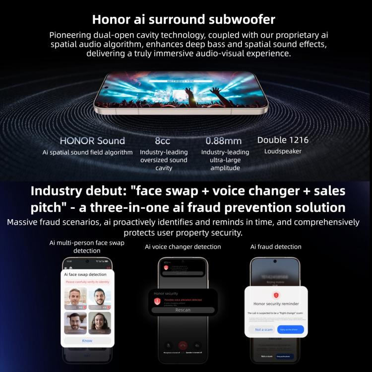 Honor Magic8, 12 GB + 256 GB, Fingerabdrucksensor im Display, 6,58 Zoll MagicOS 10.0 / Android 16, Snapdragon 8 Elite Gen 5th Octa-Core, Netzwerk: 5G, NFC, OTG, 12 GB + 256 GB