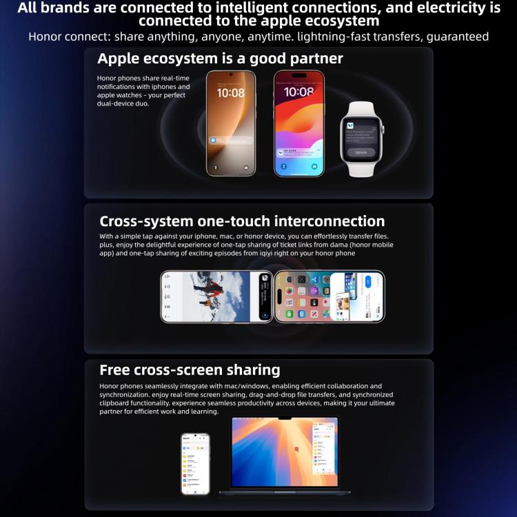 Honor Magic8, 12 GB + 256 GB, Fingerabdrucksensor im Display, 6,58 Zoll MagicOS 10.0 / Android 16, Snapdragon 8 Elite Gen 5th Octa-Core, Netzwerk: 5G, NFC, OTG, 12 GB + 256 GB