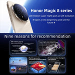 Honor Magic8, 12 GB + 256 GB, Fingerabdrucksensor im Display, 6,58 Zoll MagicOS 10.0 / Android 16, Snapdragon 8 Elite Gen 5th Octa-Core, Netzwerk: 5G, NFC, OTG, 12 GB + 256 GB