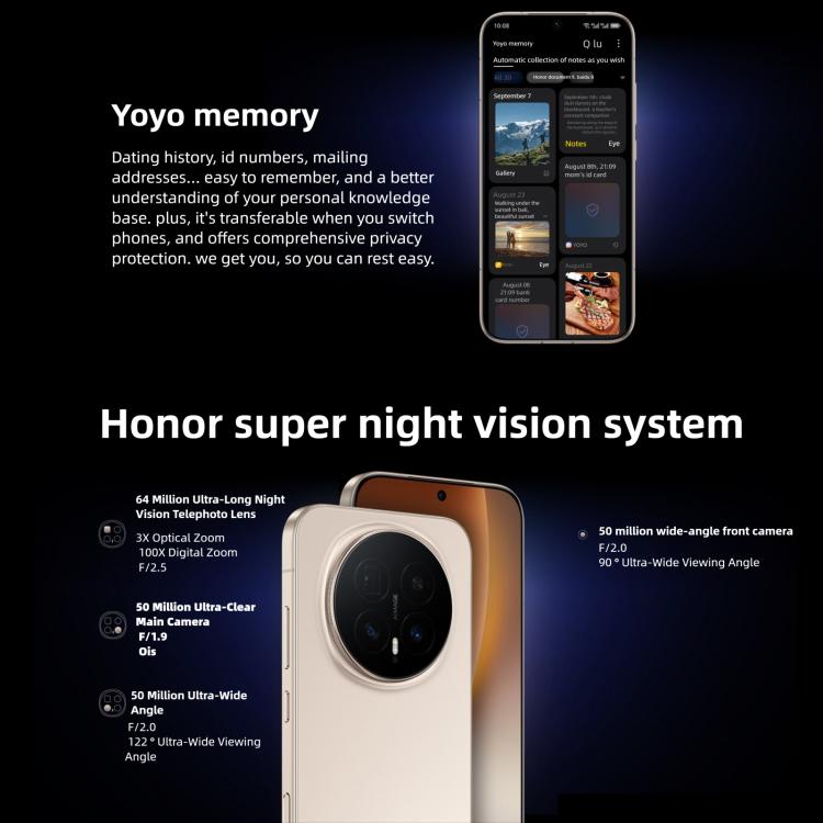 Honor Magic8, 12 GB + 256 GB, Fingerabdrucksensor im Display, 6,58 Zoll MagicOS 10.0 / Android 16, Snapdragon 8 Elite Gen 5th Octa-Core, Netzwerk: 5G, NFC, OTG, 12 GB + 256 GB