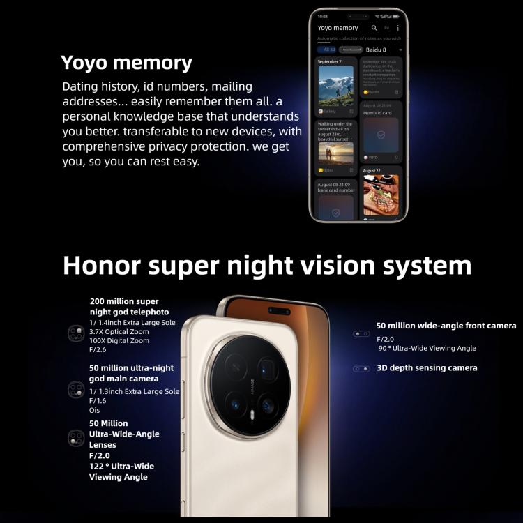 Honor Magic8 Pro, 12 GB + 256 GB, Fingerabdrucksensor im Display, 6,71 Zoll MagicOS 10.0 / Android 16, Snapdragon 8 Elite Gen 5 Octa-Core-Prozessor, Netzwerk: 5G, NFC, OTG, 12 GB + 256 GB