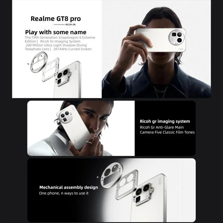 Realme GT8 Pro, 12 GB + 256 GB, 6,79 Zoll, Realme UI 7.0, Snapdragon 8 Elite Gen 5 Octa-Core, NFC, Netzwerk: 5G, 12 GB + 256 GB
