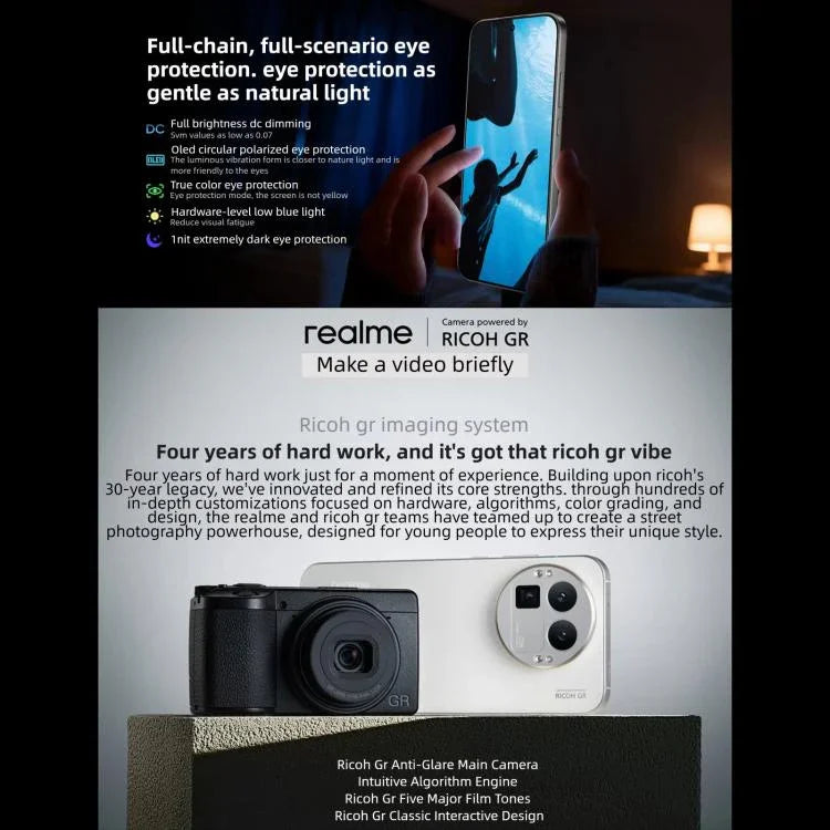 Realme GT8 Pro, 12 GB + 256 GB, 6,79 Zoll, Realme UI 7.0, Snapdragon 8 Elite Gen 5 Octa-Core, NFC, Netzwerk: 5G, 12 GB + 256 GB