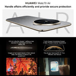 HUAWEI Mate 70 Air, 16 GB + 256 GB, seitlicher Fingerabdrucksensor, 7 Zoll HarmonyOS 5.1, Kirin 9020B, NFC, OTG, unterstützt Google Play nicht, 16 GB + 256 GB
