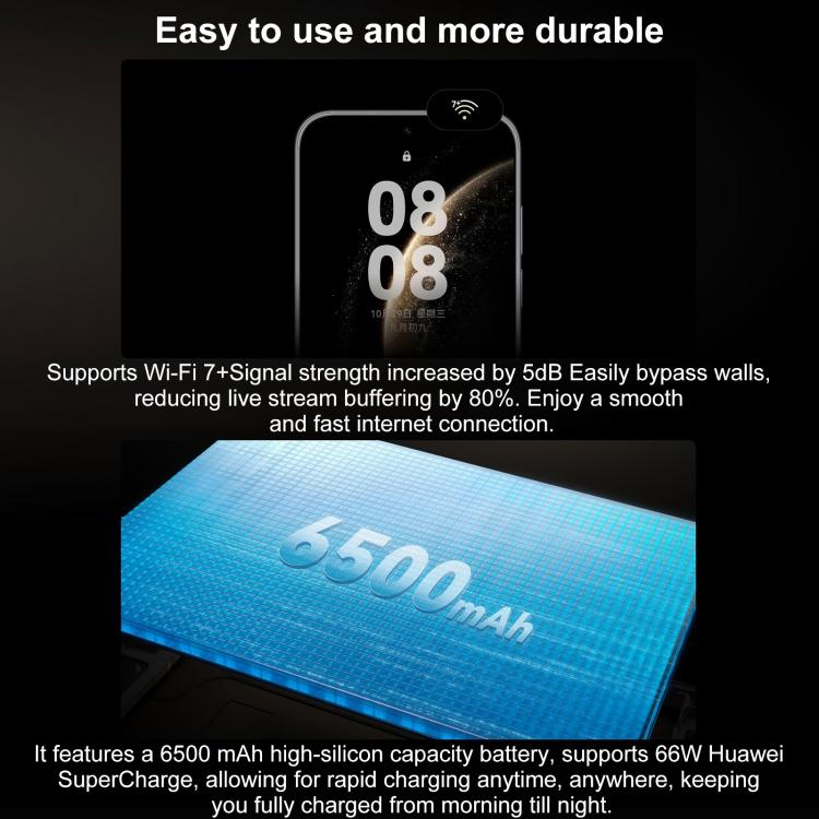 HUAWEI Mate 70 Air, 16 GB + 256 GB, seitlicher Fingerabdrucksensor, 7 Zoll HarmonyOS 5.1, Kirin 9020B, NFC, OTG, unterstützt Google Play nicht, 16 GB + 256 GB