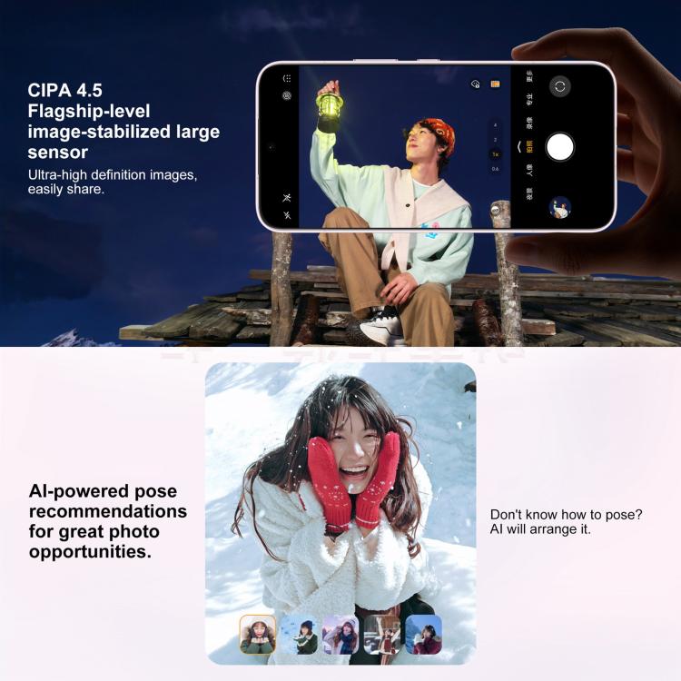 Honor 500, 12 GB + 256 GB, Fingerabdrucksensor im Display, 6,55 Zoll MagicOS 10.0 / Android 16, Snapdragon 8s Gen 4 Octa-Core-Prozessor, Netzwerk: 5G, NFC, OTG