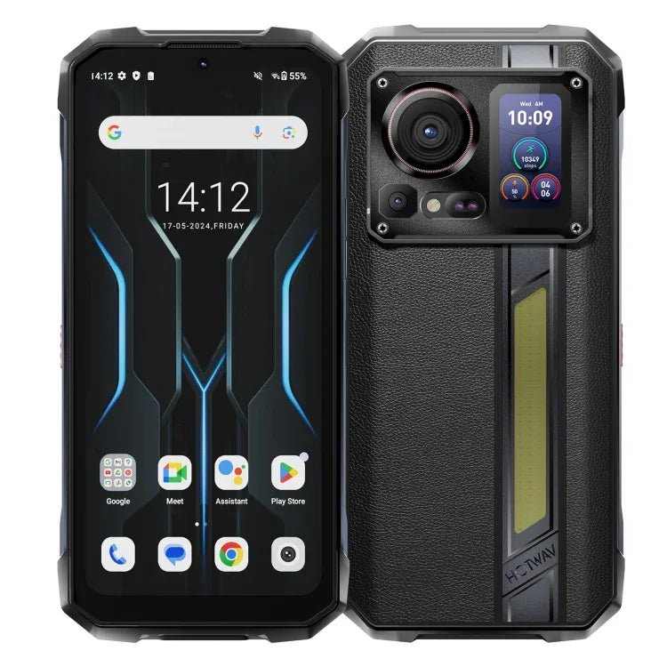 HOTWAV Hyper 7 Pro – Robustes Smartphone, 16 GB + 256 GB, 10800 mAh Akku, 6,6 Zoll Display, Android 14, MediaTek Dimensity 7050 5G, Netzwerk: 5G, OTG, NFC