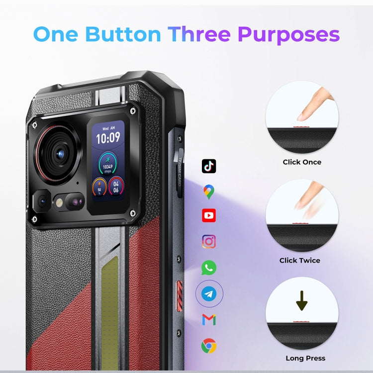 HOTWAV Hyper 7 Pro – Robustes Smartphone, 16 GB + 256 GB, 10800 mAh Akku, 6,6 Zoll Display, Android 14, MediaTek Dimensity 7050 5G, Netzwerk: 5G, OTG, NFC
