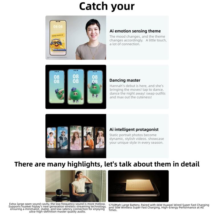 HUAWEI Mate 80, 12 GB + 512 GB, seitlicher Fingerabdrucksensor, 6,75 Zoll HarmonyOS 6.0, Kirin 9020, NFC, OTG, unterstützt Google Play nicht, 12 GB + 512 GB