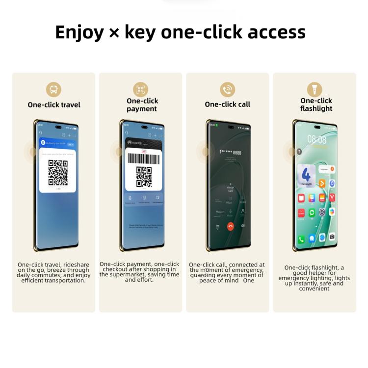 HUAWEI Enjoy 70X Premium Edition, 8 GB + 256 GB, Fingerabdrucksensor im Display, 6,78 Zoll HarmonyOS 4.2, Kirin 8000, Netzwerk: 4G, OTG, NFC, Google Play wird nicht unterstützt, 8 GB + 256 GB