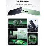 Realme V70, 12GB+256GB, 6,67 Zoll Realme UI 6.0 Android 15 Dimensity 6300 5G Octa Core, Netzwerk: 5G, 12GB+256GB