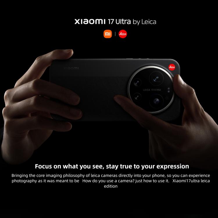 Xiaomi 17 Ultra von Leica, 16GB+1TB, 3D Ultraschall-Fingerabdruck, 6,9 Zoll Xiaomi HyperOS 3 Snapdragon 8 Elite Gen 5 Octa Core, NFC, Netzwerk: 5G, von Leica, 16GB+1TB