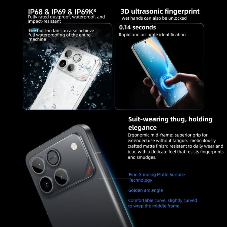 Honor WIN, 16GB+1TB, 3D Ultraschall-Fingerabdruck, 10000mAh Akku, 6,83 Zoll MagicOS 10.0 / Android 16 Snapdragon 8 Elite Gen 5 Octa Core, Netzwerk: 5G, NFC, OTG, 16GB+1TB