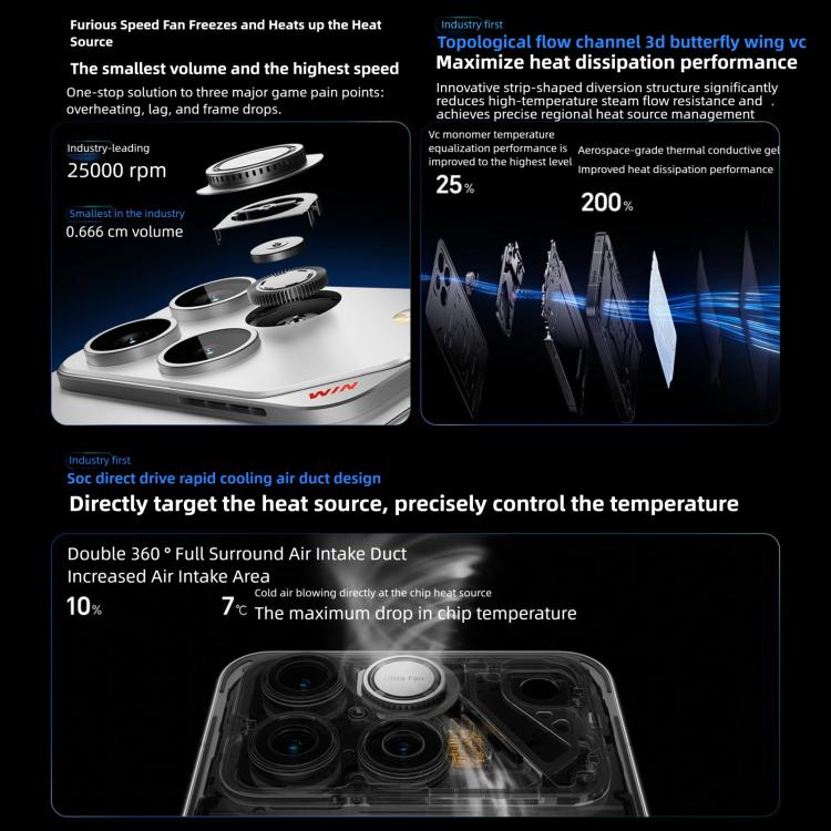 Honor WIN, 16GB+512GB, 3D Ultraschall-Fingerabdruck, 10000mAh Akku, 6,83 Zoll MagicOS 10.0 / Android 16 Snapdragon 8 Elite Gen 5 Octa Core, Netzwerk: 5G, NFC, OTG, 16GB+512GB