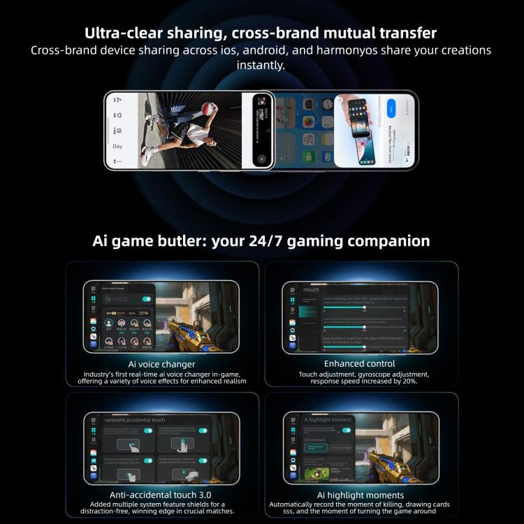 Honor WIN RT, 12GB+512GB, 3D Ultraschall-Fingerabdruck, 10000mAh Akku, 6,83 Zoll MagicOS 10.0 / Android 16 Snapdragon 8 Elite Octa Core, Netzwerk: 5G, NFC, OTG, 12GB+512GB