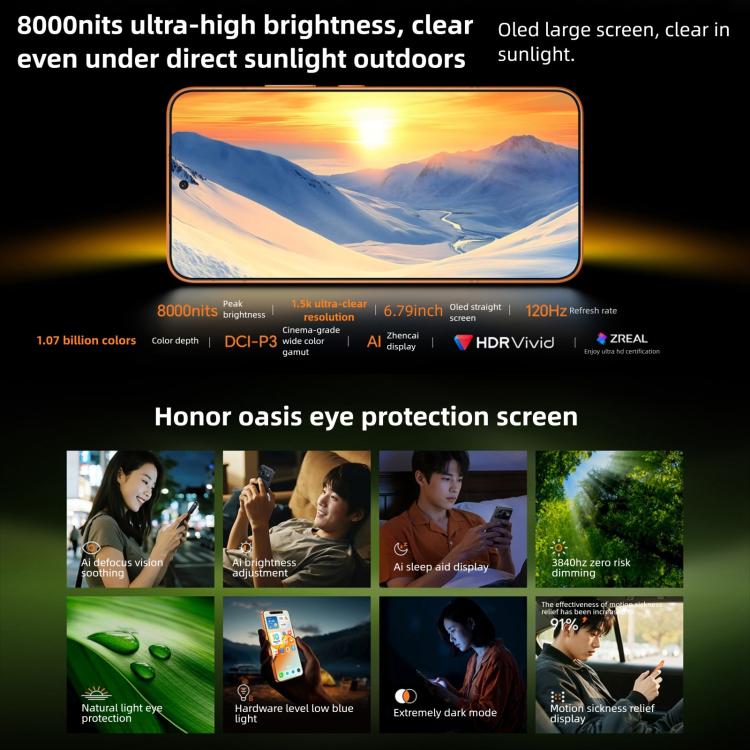 Honor Power2, 12GB+256GB, 10080mAh Akku, 6,79 Zoll MagicOS 10.0 / Android 16 Dimensity 8500 Elite Octa Core, Netzwerk: 5G, NFC, OTG, 12GB+256GB