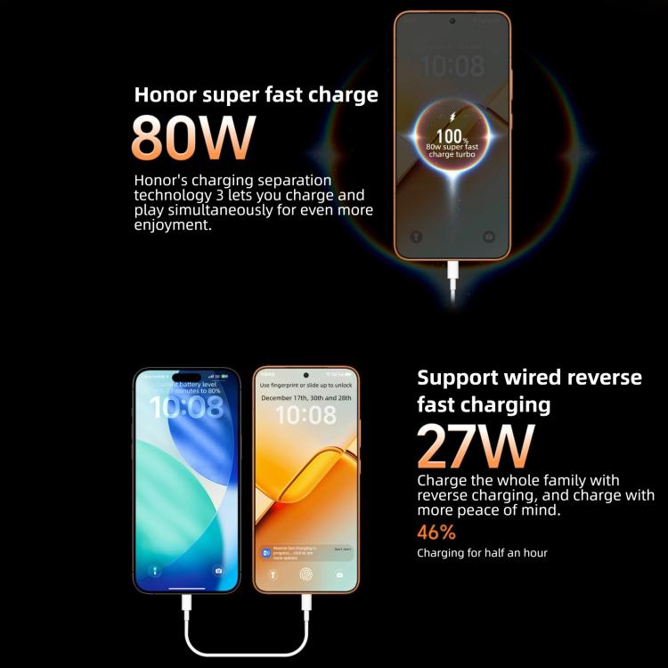 Honor Power2, 12GB+512GB, 10080mAh Akku, 6,79 Zoll MagicOS 10.0 / Android 16 Dimensity 8500 Elite Octa Core, Netzwerk: 5G, NFC, OTG, 12GB+512GB