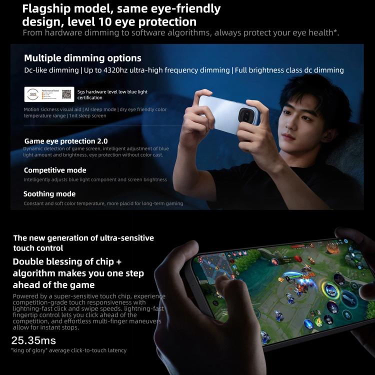 vivo iQOO Z11 Turbo, 12GB+256GB, Ultraschall 3D-Fingerabdruck, 6,59 Zoll Android 16 OriginOS 6 Snapdragon 8 Gen 5 Octa Core, OTG, NFC, Netzwerk: 5G, 12GB+256GB
