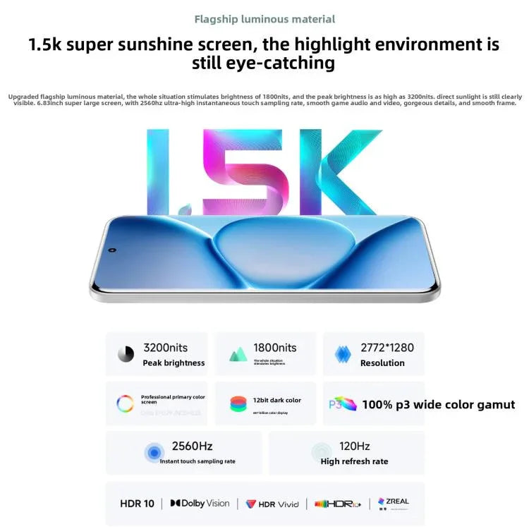 Xiaomi Redmi Note 15 Pro+ 5G, 12 GB + 512 GB, 6,83 Zoll Xiaomi HyperOS 2, Snapdragon 7s Gen 4 Octa-Core-Prozessor, Netzwerk: 5G, NFC, 12 GB + 512 GB
