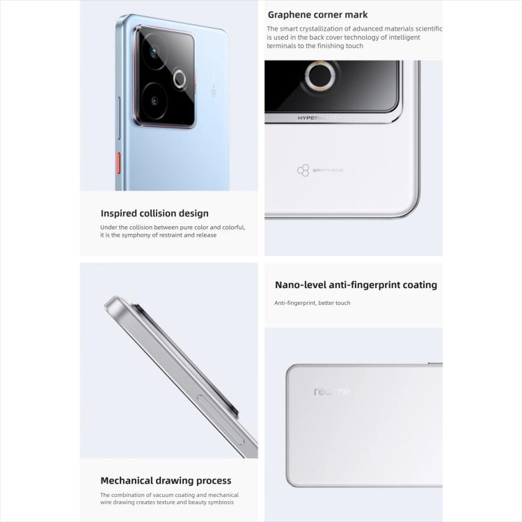 Realme GT7, 12 GB + 256 GB, 6,8 Zoll, Android 15 / Realme UI 6.0, MediaTek Dimensity 9400+ Octa-Core, NFC, 5G-Netzwerk, Google Play-Unterstützung, 12 GB + 512 GB
