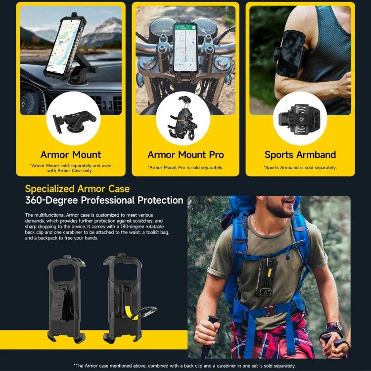 Ulefone Armor 27 Pro – Robustes Smartphone, 12 GB + 256 GB, Nachtsicht, 10600 mAh Akku, 6,78 Zoll Display, Android 14, MediaTek Dimensity 6300 Octa-Core-Prozessor, Netzwerk: 5G, NFC, Armor 27 Pro
