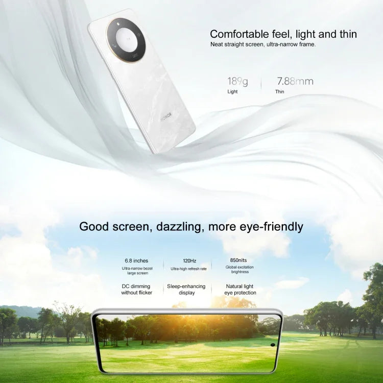 Honor X60, 12 GB + 512 GB, seitlicher Fingerabdrucksensor, 6,8 Zoll MagicOS 8.0, Dimensity 7025-Ultra Octa-Core-Prozessor, Netzwerk: 5G, OTG, Google Play wird nicht unterstützt, 12 GB + 512 GB