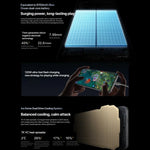 vivo iQOO 13, 16 GB + 1 TB, Gesichtserkennung/Fingerabdrucksensor im Display, 6,82 Zoll, Android 15 OriginOS 5, Snapdragon 8 Elite Octa-Core-Prozessor, OTG, NFC, 5G-Netzwerk, Google Play-Unterstützung, 16 GB + 1 TB
