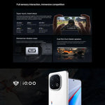 vivo iQOO 13, 16 GB + 1 TB, Gesichtserkennung/Fingerabdrucksensor im Display, 6,82 Zoll, Android 15 OriginOS 5, Snapdragon 8 Elite Octa-Core-Prozessor, OTG, NFC, 5G-Netzwerk, Google Play-Unterstützung, 16 GB + 1 TB