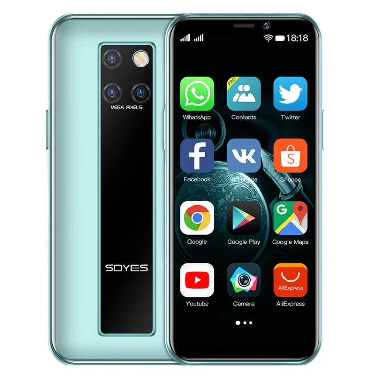 Gesichtserkennung, 3,46 Zoll, Android 9.0, MTK6739CW Quad-Core-Prozessor (bis zu 1,28 GHz), Dual-SIM, Bluetooth, WLAN, GPS, Netzwerk: 4G, 3 GB RAM + 64 GB Speicher