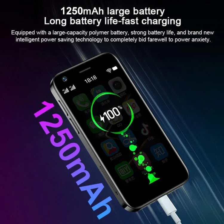SOYES XS12, 3 GB + 32 GB, 3,0 Zoll, Android 9.0, MTK6737M Quad-Core-Prozessor (bis zu 1,1 GHz), Bluetooth, WLAN, FM-Radio, 4G-Netzwerk, Dual-SIM, 3 GB + 32 GB