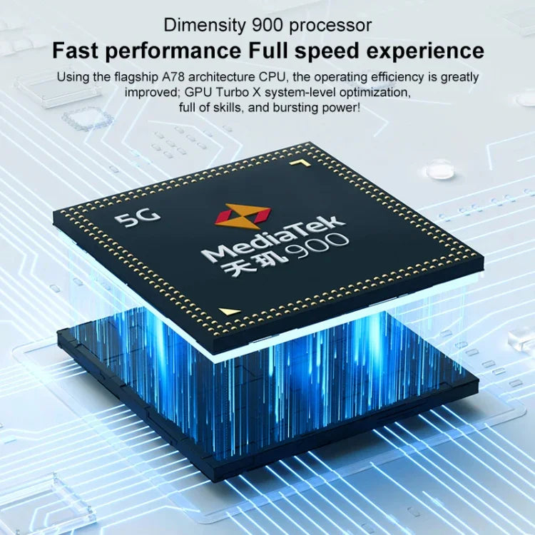 Dual-Kamera auf der Rückseite, seitlicher Fingerabdrucksensor, 5000-mAh-Akku, 7,09 Zoll Magic UI 5.0 (Android R), Dimensity 900 Octa-Core-Prozessor mit bis zu 2,4 GHz, Netzwerk: 5G, NFC, Google Play wird nicht unterstützt, X30 Max 5G 8 GB + 128 GB