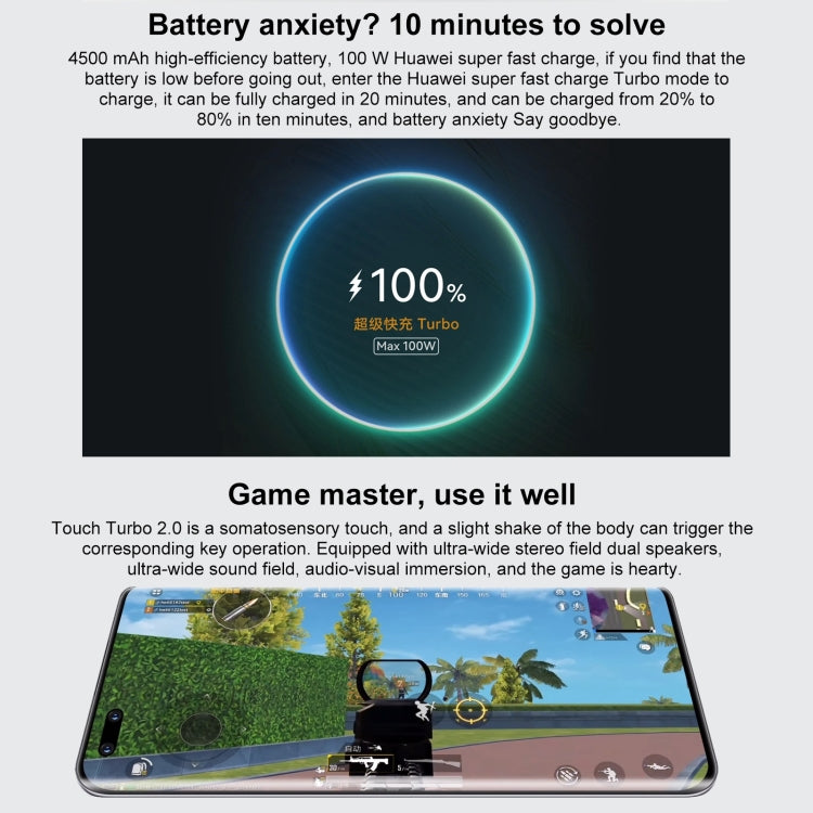 Dreifach-Hauptkamera + Dual-Frontkamera, Fingerabdrucksensor im Display, 6,78 Zoll HarmonyOS 2, Qualcomm Snapdragon 778G 4G Octa-Core-Prozessor mit bis zu 2,42 GHz, Netzwerk: 4G, OTG, NFC, Google Play wird nicht unterstützt, nova 10 Pro 4G 256 GB