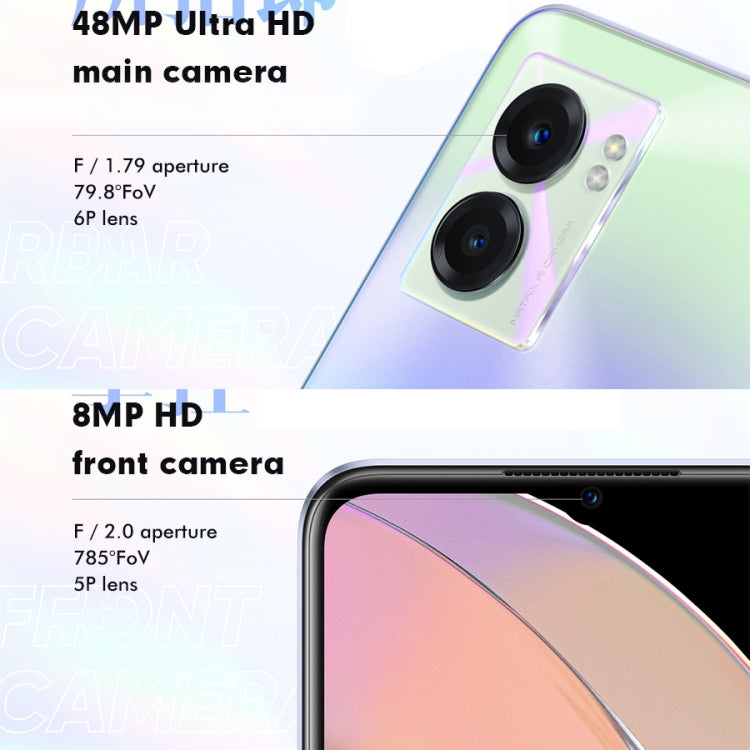 Dual-Kamera auf der Rückseite, seitlicher Fingerabdrucksensor, 5000-mAh-Akku, 6,58 Zoll Realme UI 3.0 / Android 12, MediaTek Dimensity 810 Octa-Core-Prozessor mit bis zu 2,4 GHz, Netzwerk: 5G, Google Play-Unterstützung, 12 GB + 256 GB