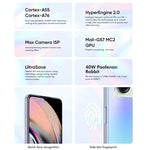 Dual-Kamera auf der Rückseite, seitlicher Fingerabdrucksensor, 5000-mAh-Akku, 6,58 Zoll Realme UI 3.0 / Android 12, MediaTek Dimensity 810 Octa-Core-Prozessor mit bis zu 2,4 GHz, Netzwerk: 5G, Google Play-Unterstützung, 12 GB + 256 GB