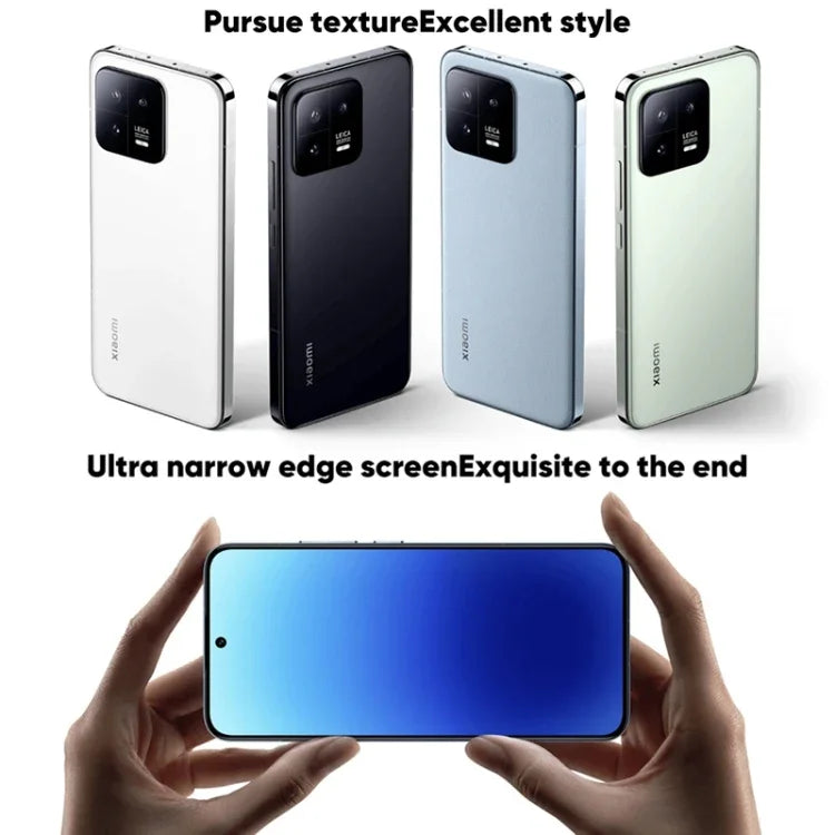 Dreifach-Kamera auf der Rückseite, 6,36 Zoll großes Display mit Fingerabdrucksensor, MIUI 14, Qualcomm Snapdragon 8 Gen 2 Octa-Core-Prozessor mit bis zu 3,2 GHz, Netzwerk: 5G, NFC, kabelloses Laden, Xiaomi 13 12 GB + 256 GB