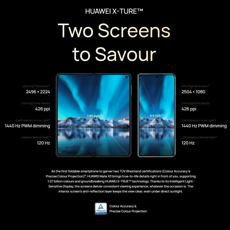 Dreifachkamera, Gesichtserkennung und seitlicher Fingerabdrucksensor, 5060-mAh-Akku, 7,85-Zoll- + 6,4-Zoll-Bildschirm, HarmonyOS 3.1, Snapdragon 8+ 4G Octa-Core-Prozessor mit bis zu 3,2 GHz, Netzwerk: 4G, OTG, NFC, Google Play wird nicht unterstützt, 1 TB