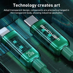 WK WDC-180 6A Pioneer Serie USB zu 8 Pin Transparentes Schnelllade-Datenkabel, Länge: 1m, USB zu 8 Pin