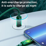 WK WDC-180 6A Pioneer Serie USB zu 8 Pin Transparentes Schnelllade-Datenkabel, Länge: 1m, USB zu 8 Pin