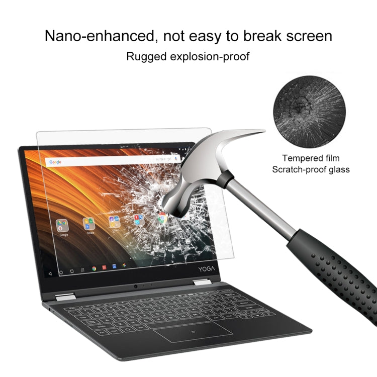 0,4mm 9H Oberflächenhärte Vollbild gehärtetes Glasfolie für Lenovo YOGA A12, Yoga A12