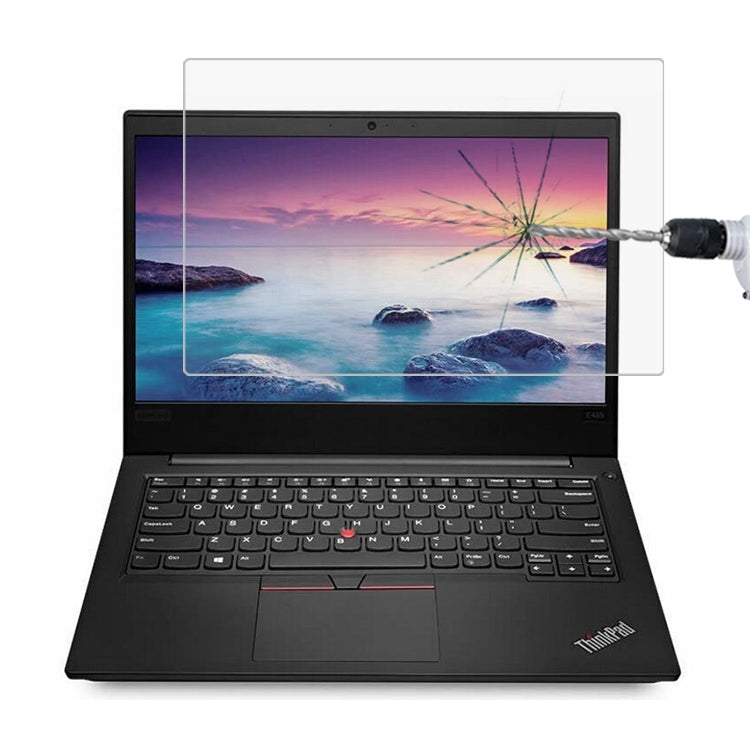 0,4mm 9H Oberflächenhärte Vollbild gehärtetes Glasfolie für Lenovo ThinkPad E485 14 Zoll, Lenovo E485