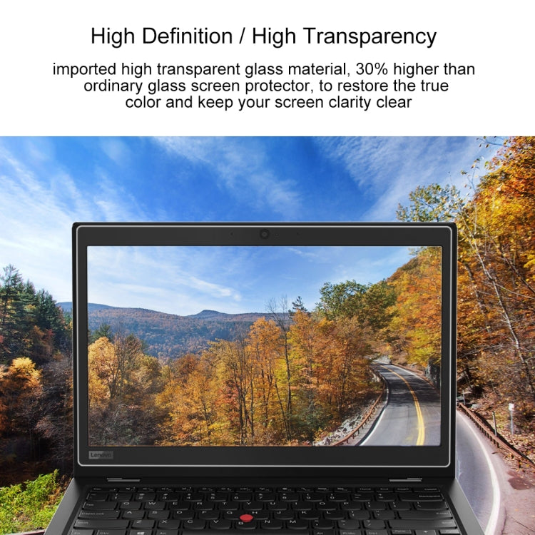 0,4mm 9H Oberflächenhärte Vollbild gehärtetes Glasfolie für Lenovo ThinkPad L380 Yoga 13,3 Zoll, L380 Yoga