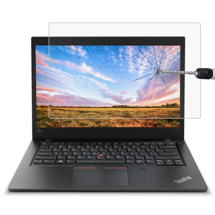 0,4mm 9H Oberflächenhärte Vollbild gehärtetes Glasfolie für Lenovo ThinkPad L480 14 Zoll, Lenovo L480